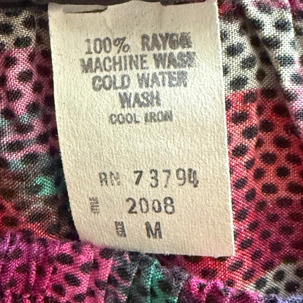 Vintage 90s Judith Michaels Vibrant Colorful A-Line Pleated Skirt Size Medium - Picture 11 of 12